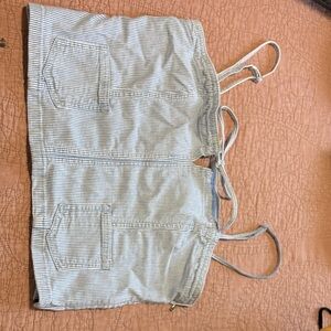 American Eagle Blue and White Striped Top